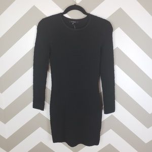 Olivaceous Black Knit Long Sleeve Dress Medium NWT